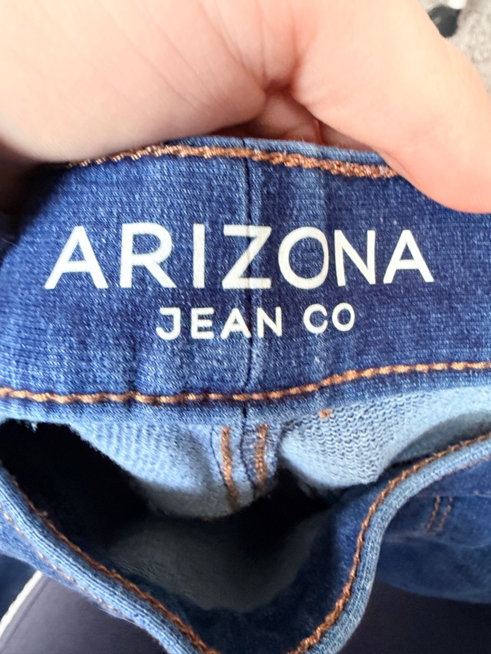 Arizona jean co-Rise Blue Jeans size 14/16 - Picture 3 of 4